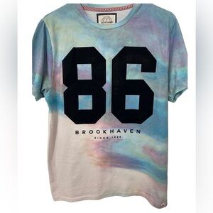 BROOK HAVEN Tie Dye Crewneck Short Sleeve T-Shirt in Large